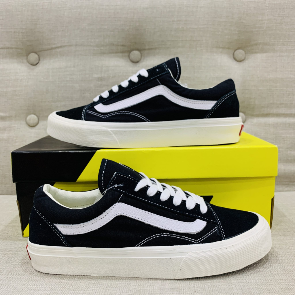 Giày Vans Vault Old Skool VR3 Đen Vạch Trắng, Giày Vans Màu Đen Vạch Trắng Nam Nữ Basic,Đủ Size Nam Nữ+Tặng box+bill+tất | BigBuy360 - bigbuy360.vn