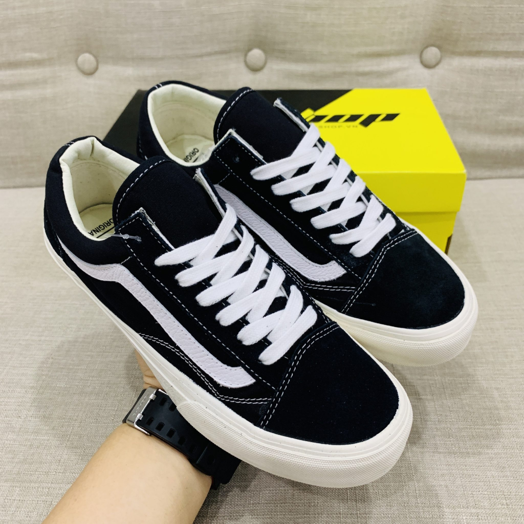 Giày Vans Vault Old Skool VR3 Đen Vạch Trắng, Giày Vans Màu Đen Vạch Trắng Nam Nữ Basic,Đủ Size Nam Nữ+Tặng box+bill+tất | BigBuy360 - bigbuy360.vn