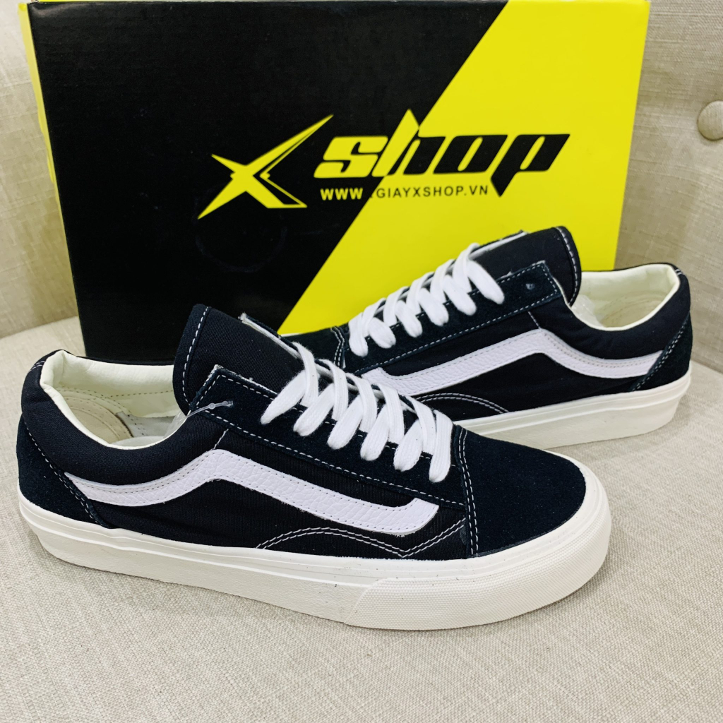 Giày Vans Vault Old Skool VR3 Đen Vạch Trắng, Giày Vans Màu Đen Vạch Trắng Nam Nữ Basic,Đủ Size Nam Nữ+Tặng box+bill+tất | BigBuy360 - bigbuy360.vn