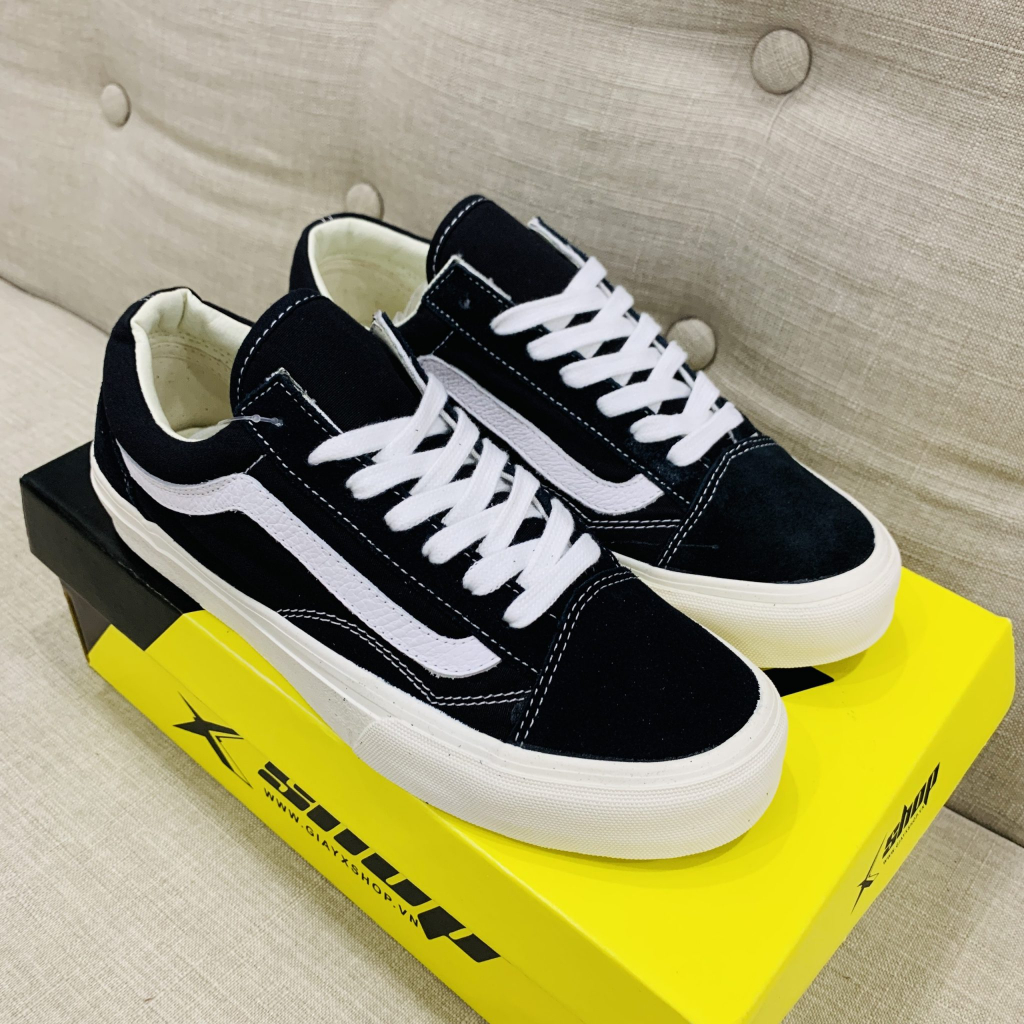 Giày Vans Vault Old Skool VR3 Đen Vạch Trắng, Giày Vans Màu Đen Vạch Trắng Nam Nữ Basic,Đủ Size Nam Nữ+Tặng box+bill+tất | BigBuy360 - bigbuy360.vn