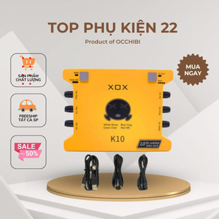 Sound card xox k10 tặng kèm cáp kết nối âm thanh + 12 tháng bh topphukien22