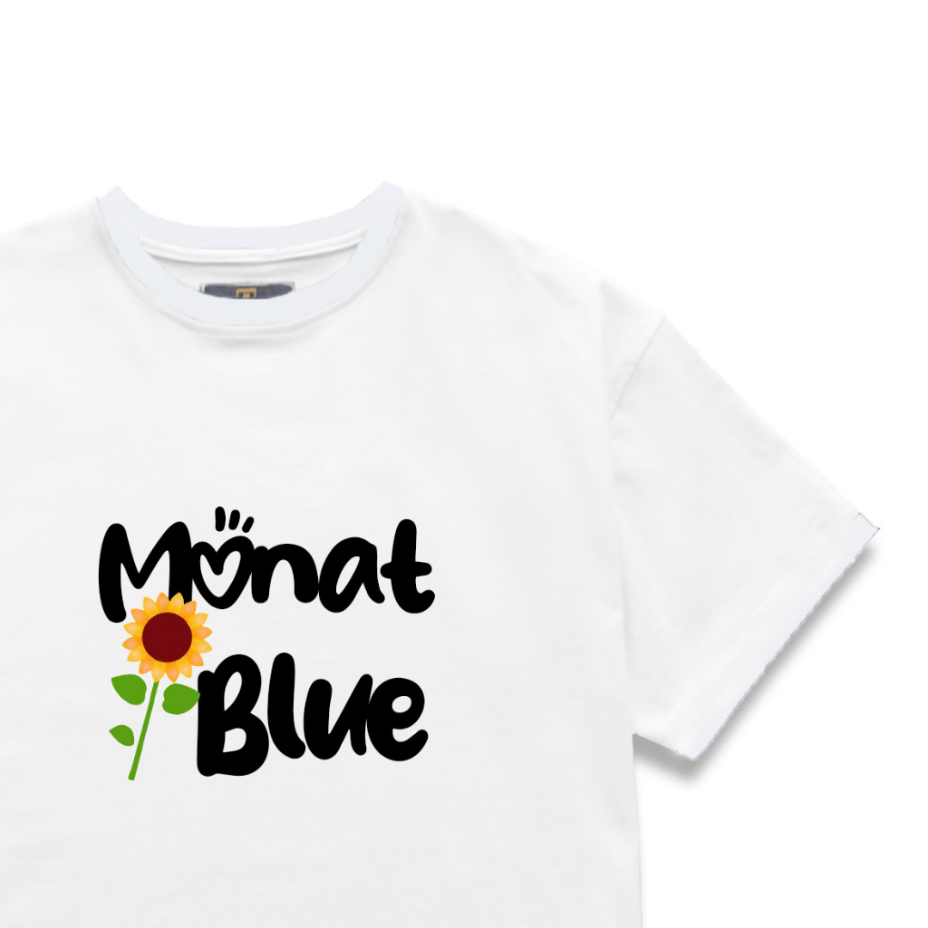 MONATA BLUELIGHT Tee Sunflower - Áo thun form rộng cotton 100% unisex