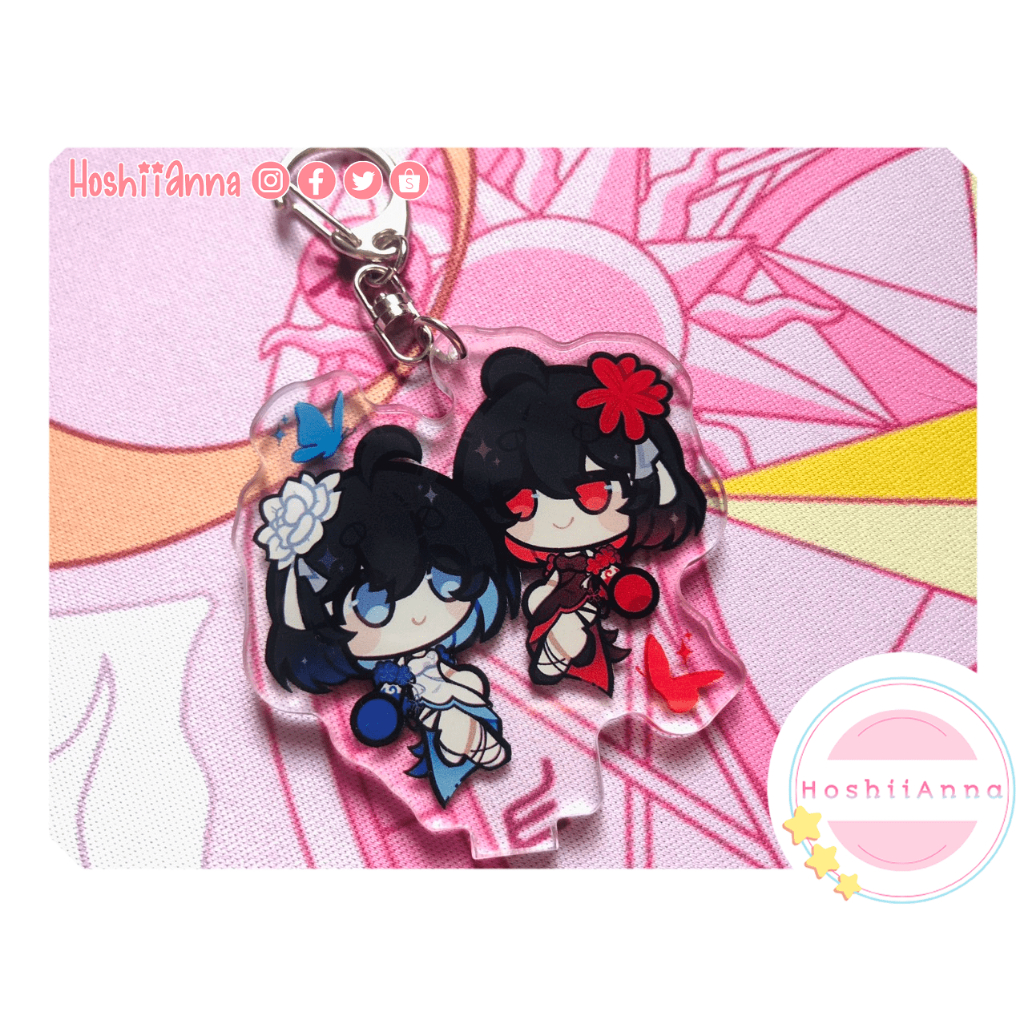 Keychain standee đế tròn Honkai Impact 3rd