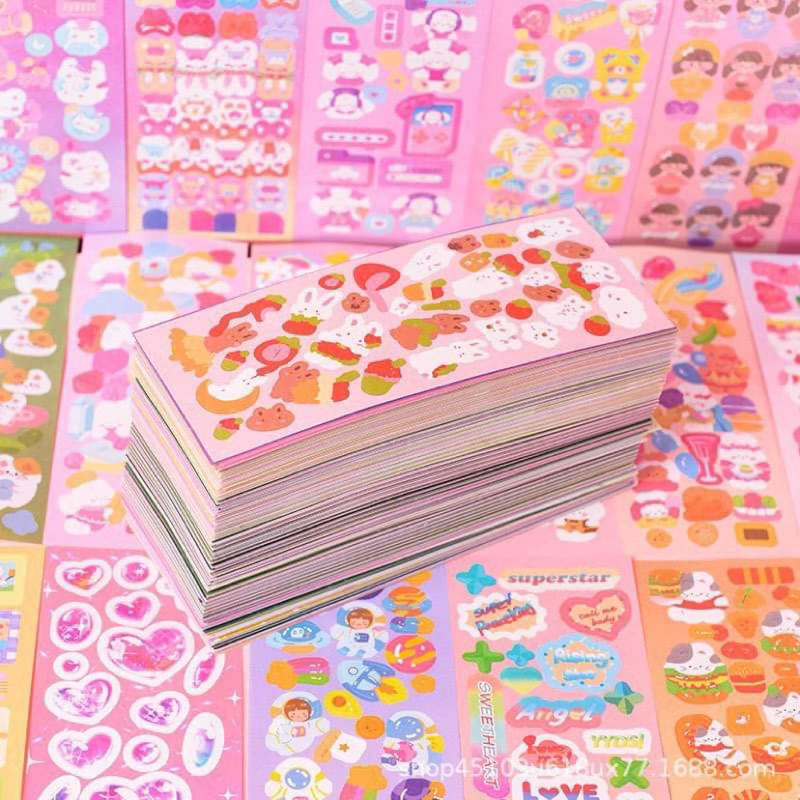 10 sticker deco toploader