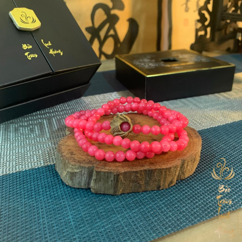 Vòng Đá Phong Thủy Chuỗi 108 Hạt Đeo Tay Cổ Mix Charm Trầm Hương Đủ Màu Hợp Mệnh - Quà Tăng Nam Nữ - BẢO TRẦM LINH HƯƠNG