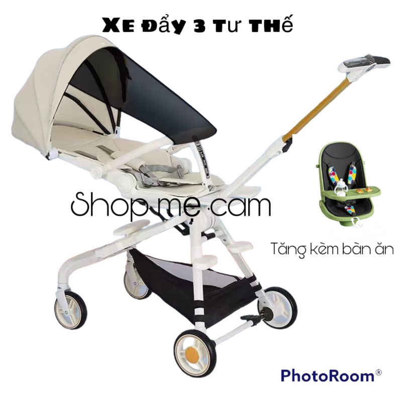 Xe Đẩy Gâp Gọn Cho Bé. Xe đẩy gấp gọn 2 tư thế 3 chiều Cho Bé.