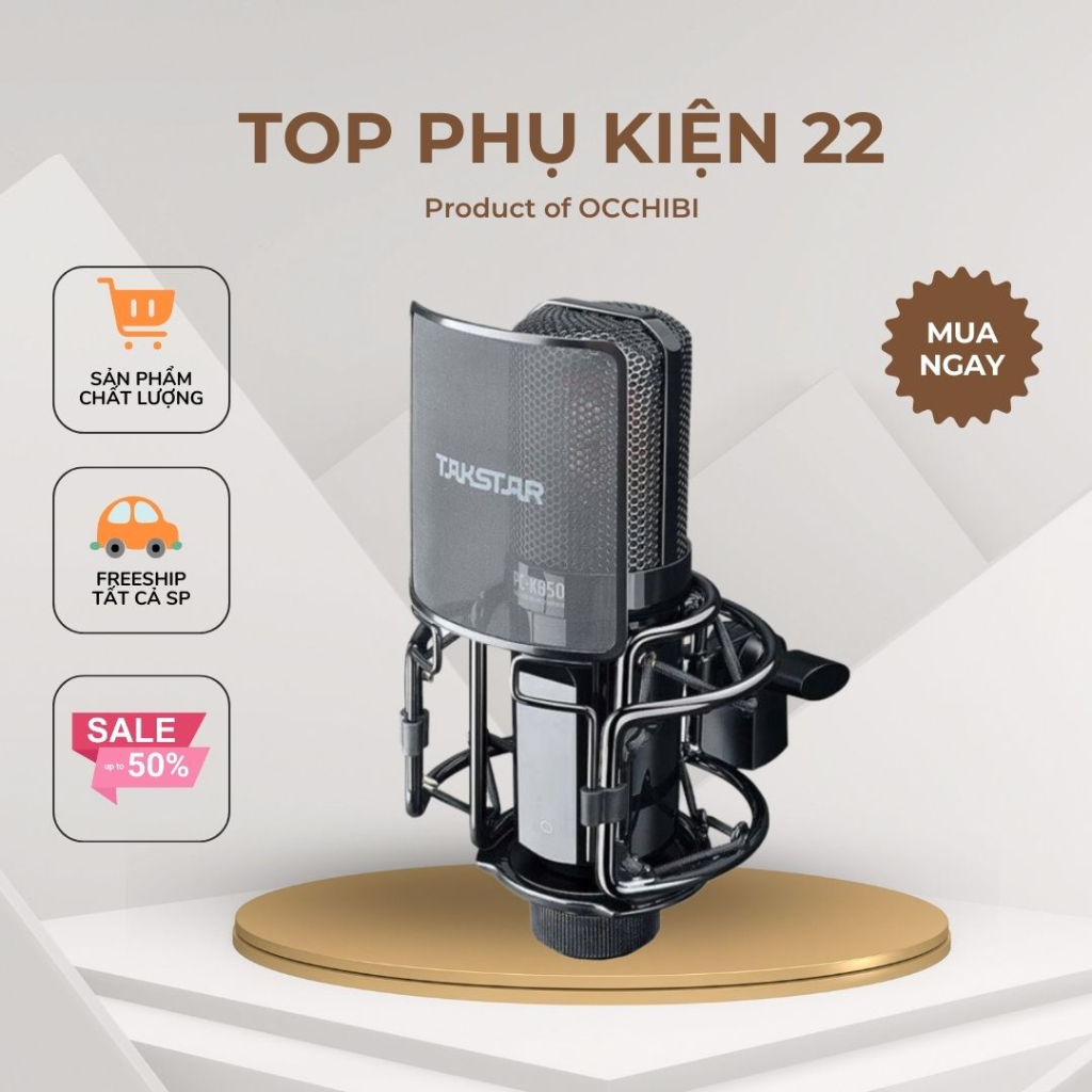 Mic Thu âm Livestream cao cấp PC K850 + 24 Tháng BH topphukien22