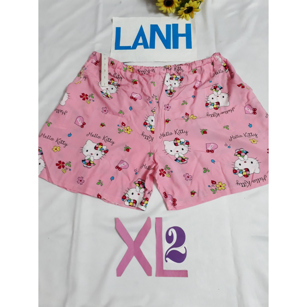 QUẦN ĐÙI MẶC NHÀ VẢI LANH TOLE, THÔ KATE