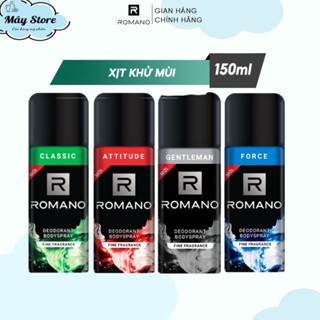 Xịt khử mùi toàn thân ngăn mồ hôi và mùi cơ thể Romano 150ml