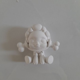 Tượng thạch cao tô màu cao cấp skull panda 2d