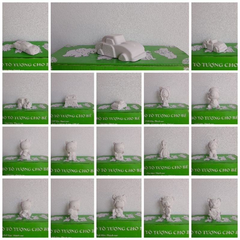 Tượng thạch cao tượng tô màu 8-12cm