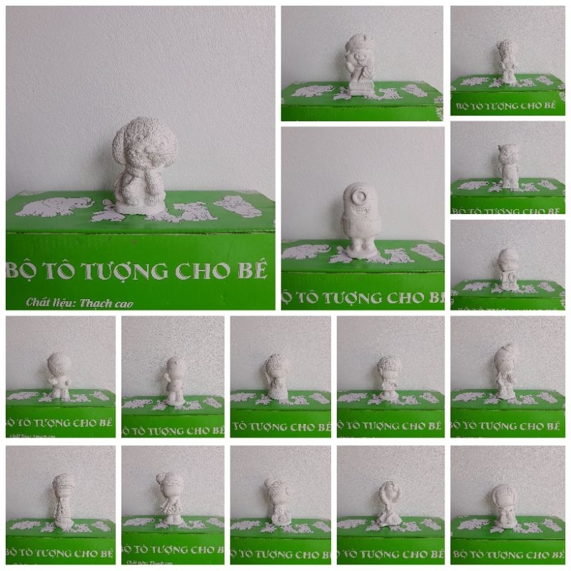 Tượng thạch cao tượng tô màu 8-12cm