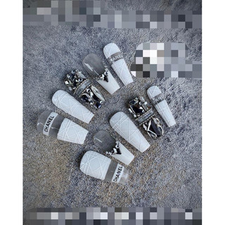🎀Nail box, móng up thiết kế trắng đá A205🎀