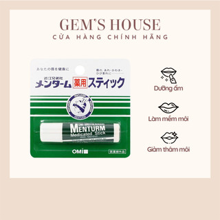 Son dưỡng môi omi mentholatum bạc hà