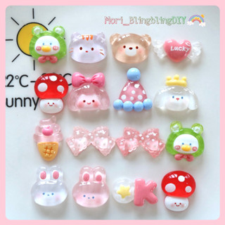 (CT614) Phụ Kiện Charm Sticker Hình Nấm Động Vật Dễ Thương