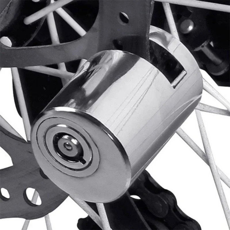 Khoá xe máy xe đạp điện chống trộm bằng thép nguyên khối khóa phanh đĩa mini nhỏ gọn chống chộm an toàn