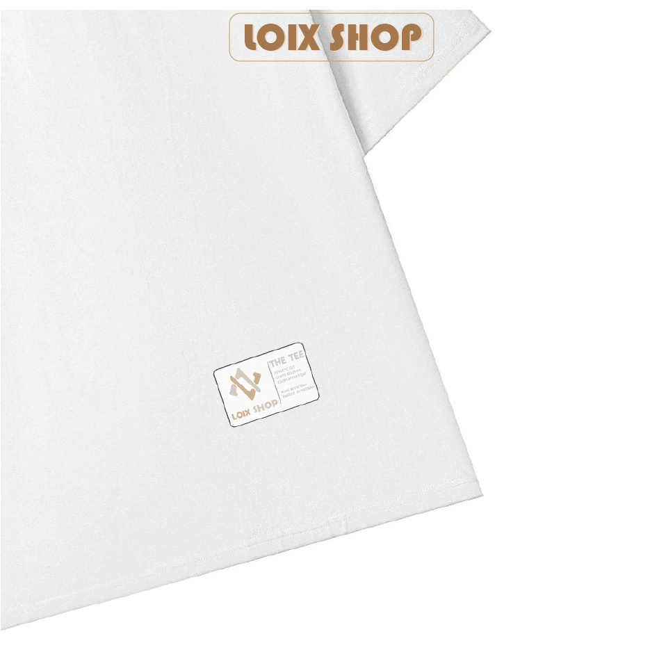 Áo thun unisex thời trang LOIX basic tee phông trơn nam nữ tay lỡ oversize form rộng