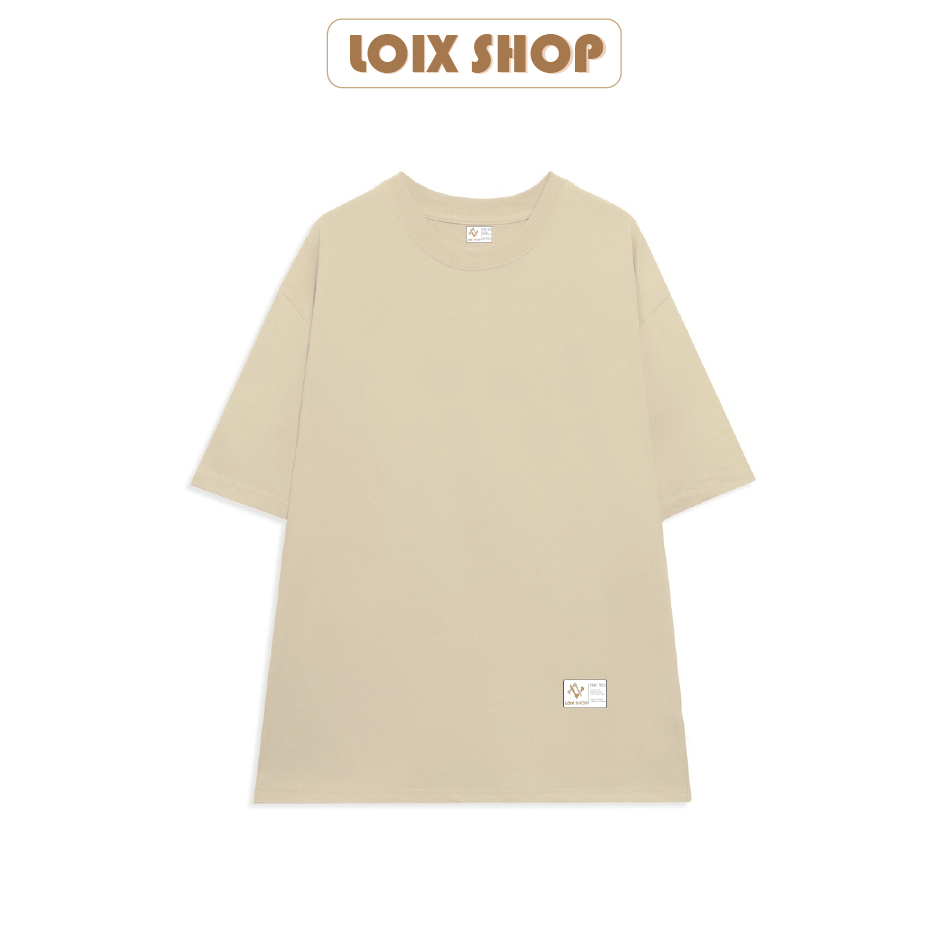 Áo thun unisex thời trang LOIX basic tee phông trơn nam nữ tay lỡ oversize form rộng