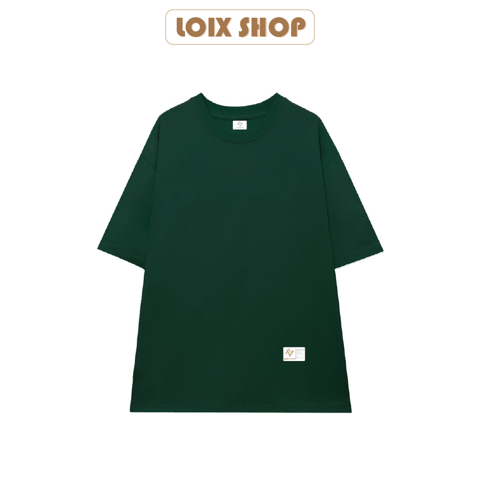 Áo thun unisex thời trang LOIX basic tee phông trơn nam nữ tay lỡ oversize form rộng