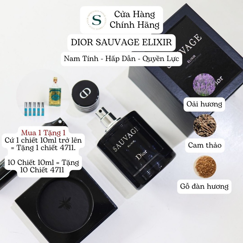 Đì O Sau Va Ge Các Bản - Mẫu Thử Nước Hoa - Nam Tính, Quyến Rũ, Thu Hút