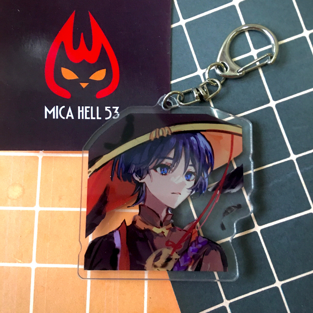 Móc Chìa Khóa Genshin Impact Cute Keychain Acrylic Anime Manga Game Genshin Impact