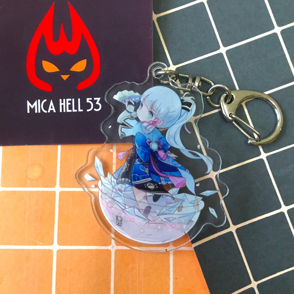 Móc Chìa Khóa Genshin Impact Cute Keychain Acrylic Anime Manga Game Genshin Impact