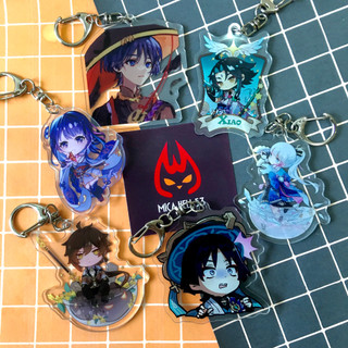 Móc Chìa Khóa Genshin Impact Cute Keychain Acrylic Anime Manga Game Genshin Impact
