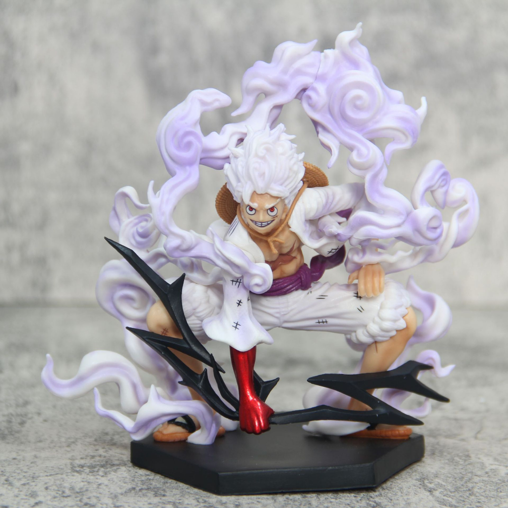 Mô hình Luffy Gear 5 Nika Joy Boy bản cao cấp tư thế chiến đấu, cao 20cm - Mô hình One Piece