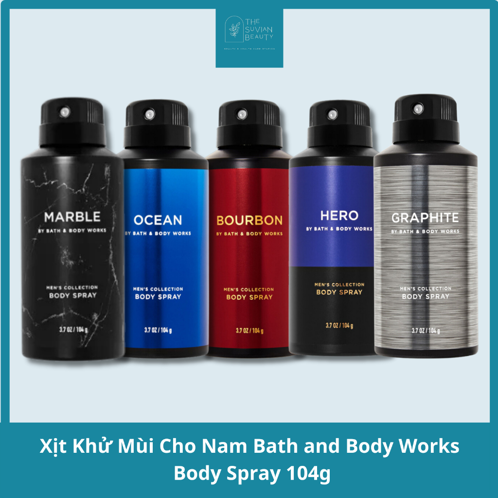 Xịt Khử Mùi Toàn Thân Cho Nam Bath and Body Works Body Spray Men's Collection 104g