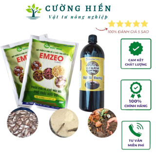 [PHÂN HỮU CƠ VI SINH] Bộ đôi Chế Phẩm Vi Sinh EMZEO & Mật Rỉ Đường (1 & 2) Ủ Phân và Xử Lý Rác Thải Hữu Cơ