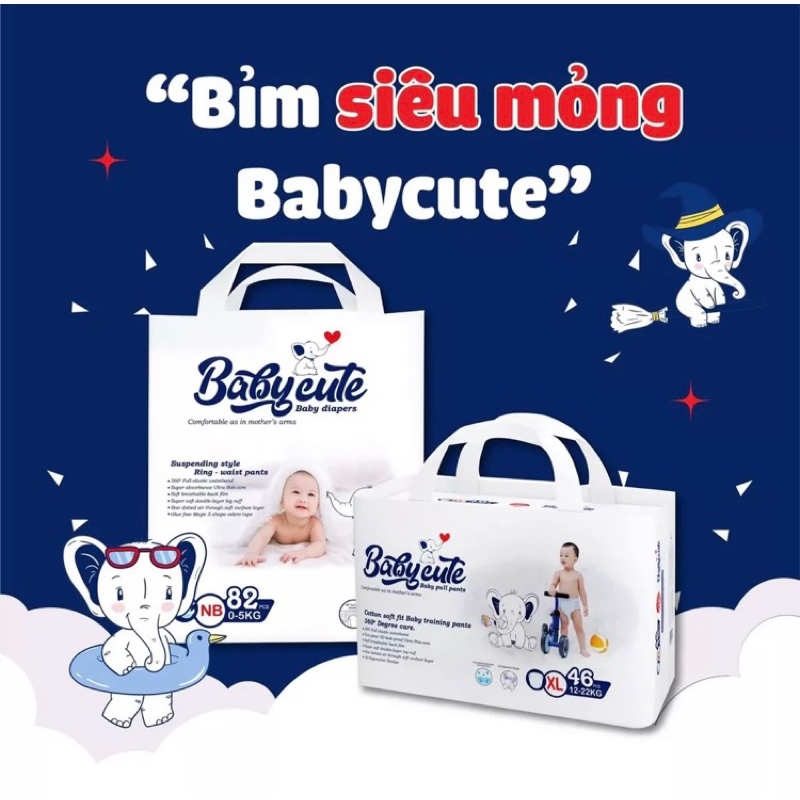 Bỉm Baby Cute đủ size NB/S/M/L/XL/XXL