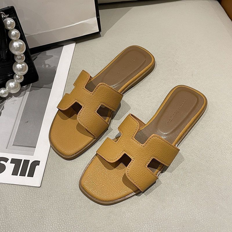 Dép Chữ H Da Sần Mẫu Mới 3 màu trắng, đen ,nâu,Dép lê mùa hè dành cho nữ hot 2023