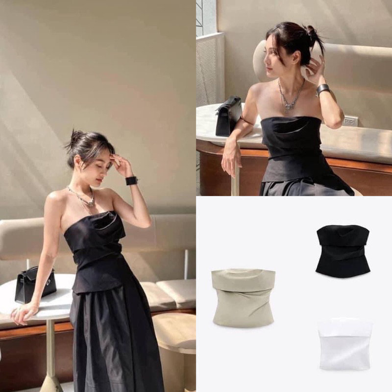 Áo Zara Áo quây khoá sau kaki gió Zara xuất A199