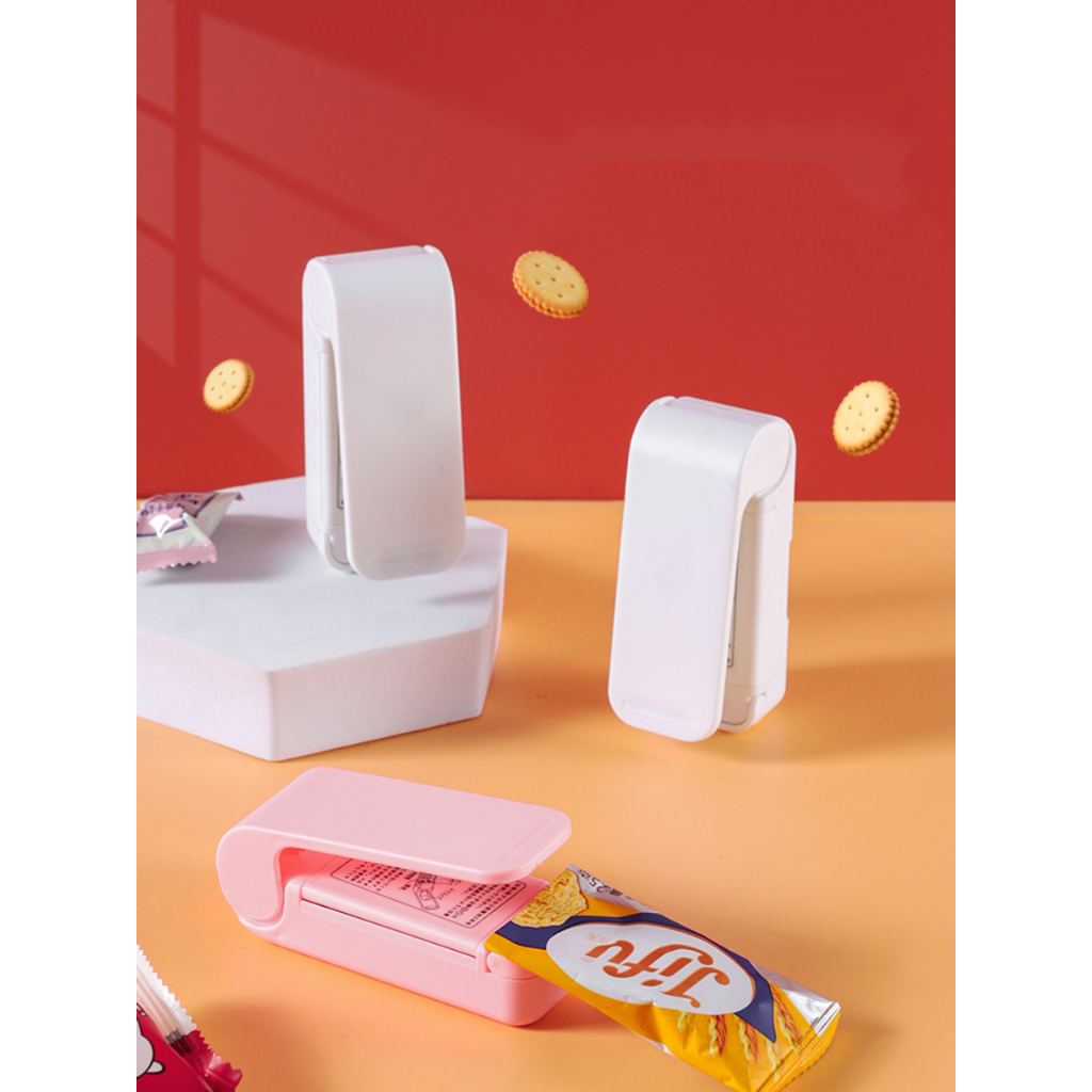 Máy Hàn Miệng Túi Mini, Kẹp Nhiệt Miệng Túi Nilon Cầm Tay Niêm Phong Thực Phẩm Tiện Lợi Nhỏ Gọn Cho Gia Đình
