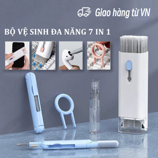 Bộ Dụng Cụ Vệ Sinh Laptop - Máy tính - Bàn Phím - Tai Nghe Airpod Đa Năng 7 in 1 Siêu Nhỏ Gọn
