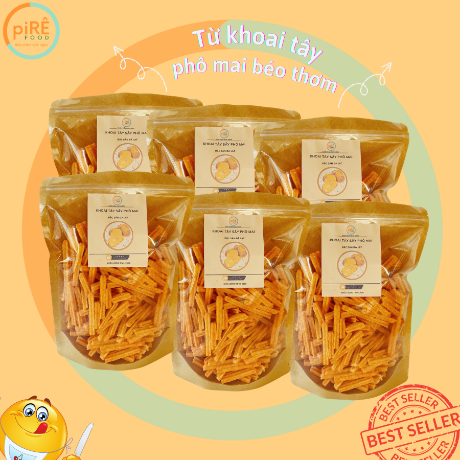 Khoai Tây Que Sấy Phô Mai |Đồ Ăn Vặt Chuẩn Đặc Sản Đà Lạt| 250gr