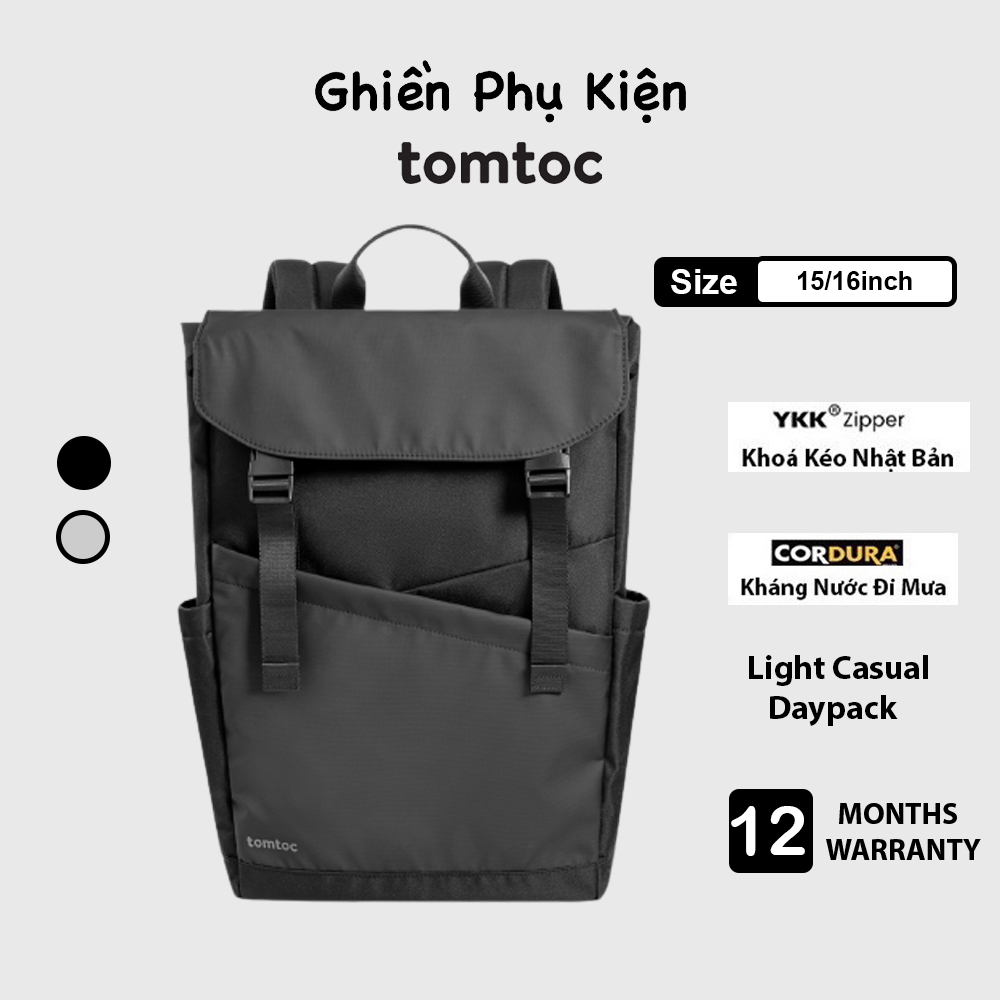 Balo Tomtoc A64-E1D1 Slash Flip RuckSack 18L Dành Cho Macbook/Laptop 15/16inch