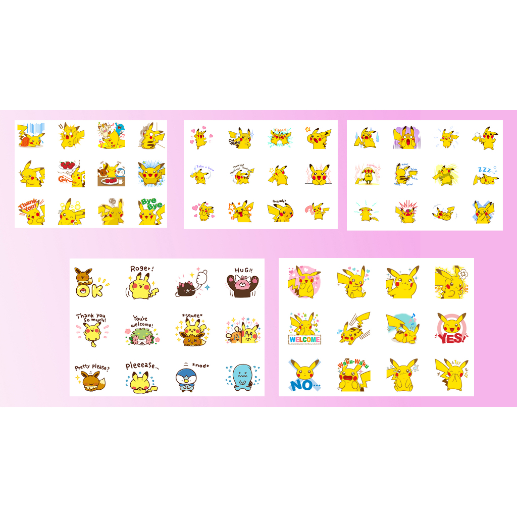 sticker chuột vàng A4 không bế S4A18 cute dễ thương