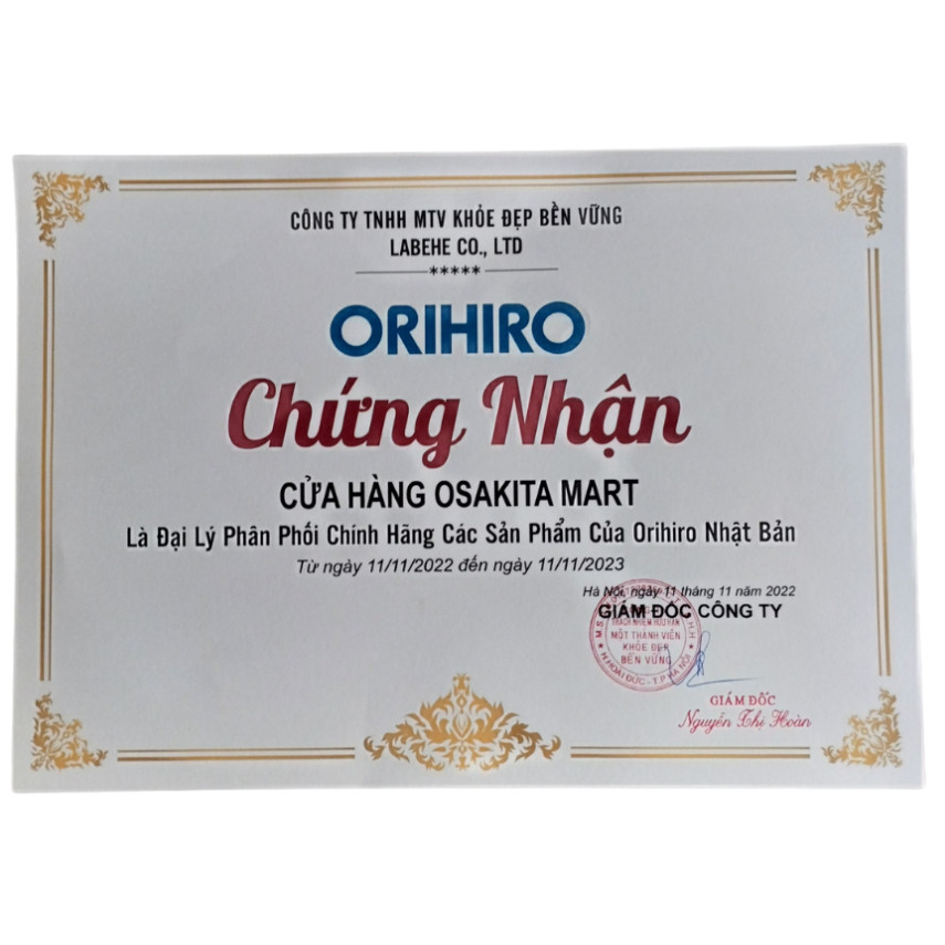 Trà giảm cân orihiro nhật bản  Trà giảm mỡ bụng Genpi Tea Orihiro Túi 60 Gói