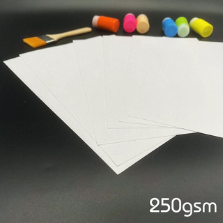 Giấy vẽ màu nước, màu sáp, màu chì cho người mới 250gsm dày - a4