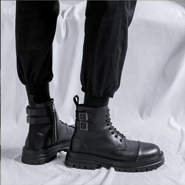 Giày Boot Nam Cổ Cao Khóa Kéo GN395 - GN368