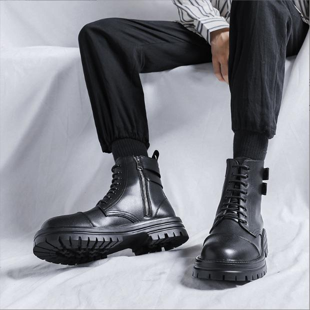 Giày Boot Nam Cổ Cao Khóa Kéo GN395 - GN368