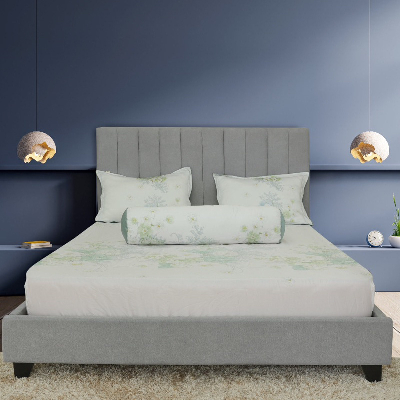 Bộ drap gối Tencel Premium Hometex 4 món, bộ ga giường