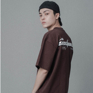 Áo thun oversize Nam/Nữ Section22 ( We made it for U ) - Nâu