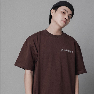 Áo thun oversize Nam/Nữ Section22 ( We made it for U ) - Nâu
