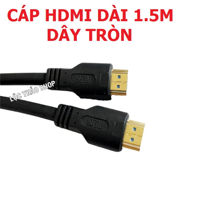 Cáp HDMI dài 1.5M 3M 5M JSTAR dây dẹp dây tròn Hỗ trợ 3D 4K