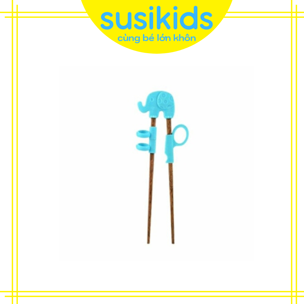 Đũa tập ăn cho bé xỏ ngón bằng gỗ an toàn  SUSIKIDS