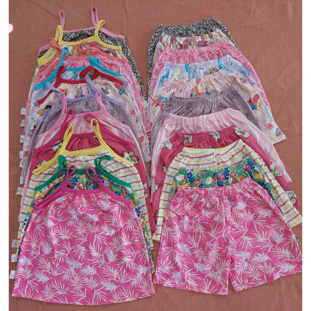 SÉT BỘ THUN 2 DÂY COTTON 100% GIÁ RẺ CHO BÉ GÁI, CÓ SIZE LỚN