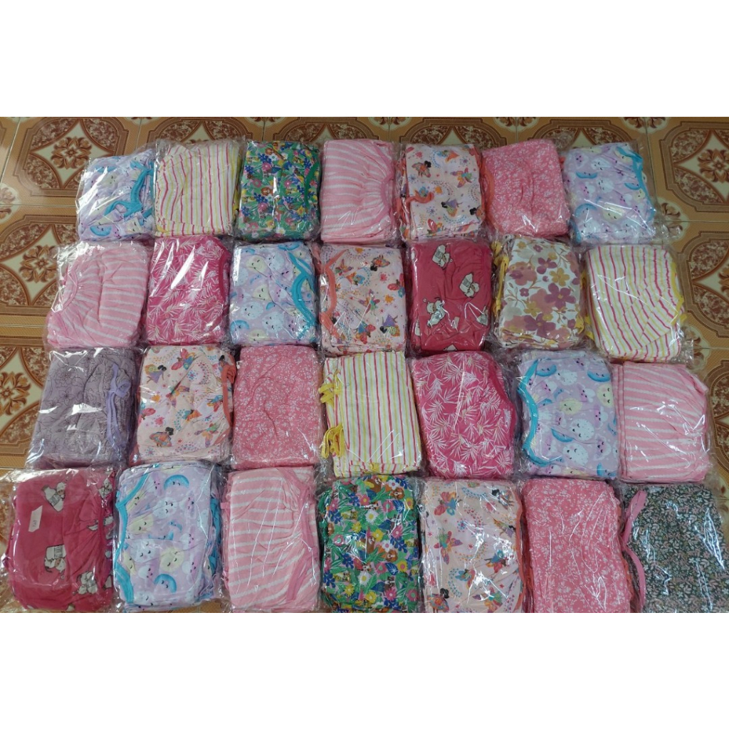 SÉT BỘ THUN 2 DÂY COTTON 100% GIÁ RẺ CHO BÉ GÁI, CÓ SIZE LỚN