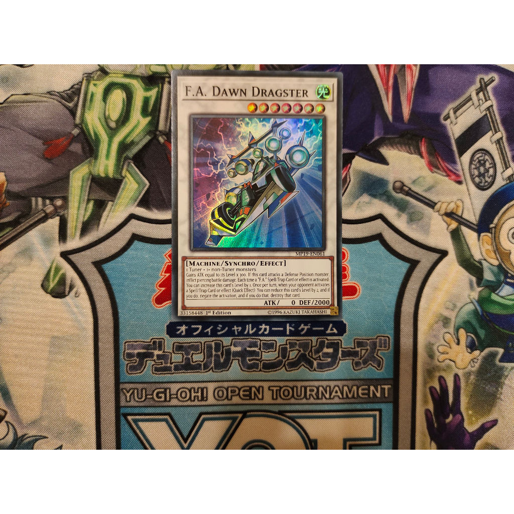 Thẻ bài Yugioh chính hãng F.A. Dawn Dragster - MP19-EN061 - Super Rare 1st Edition